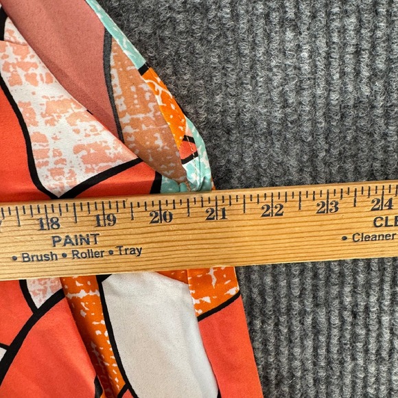 SHEIN Jumpsuit Wide Leg Abstract Print Sleeveless Strap Casual Romper L Boho - Picture 6 of 9